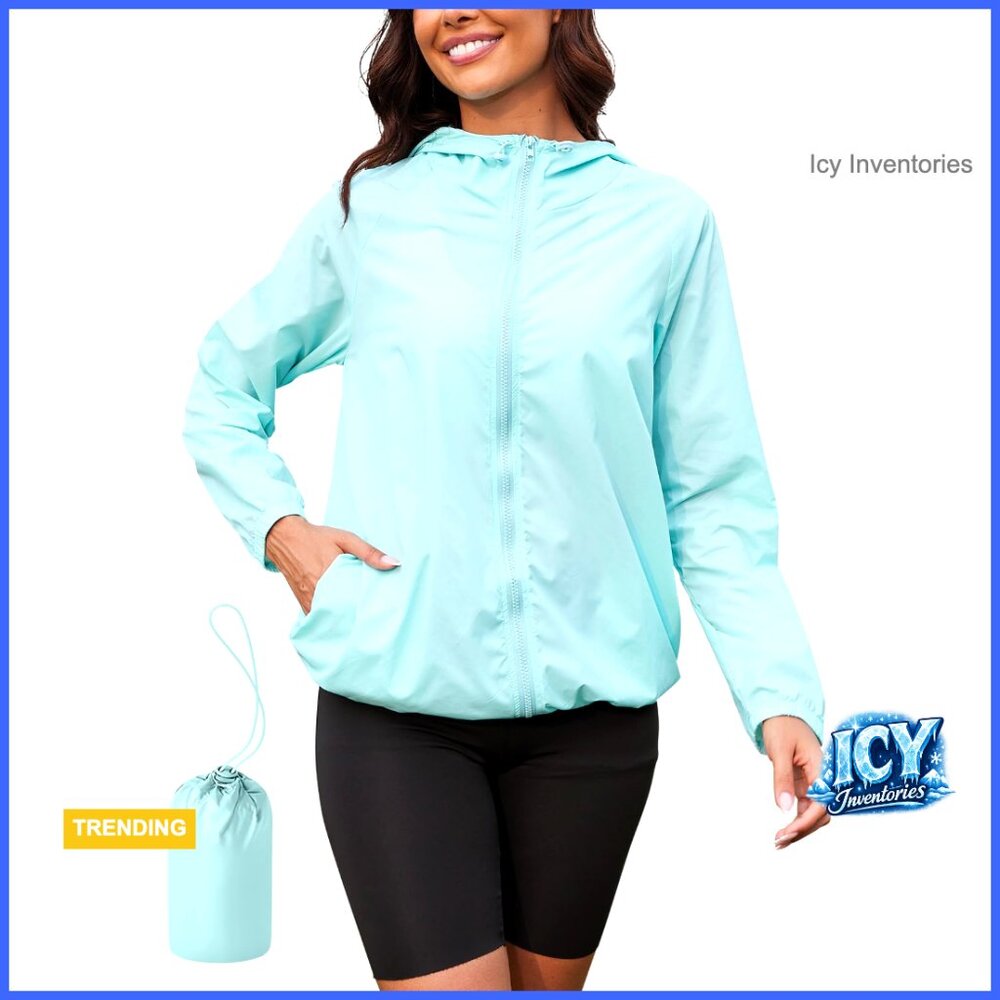 Waterproof Polyester Packable Raincoat With Hood … - image 1